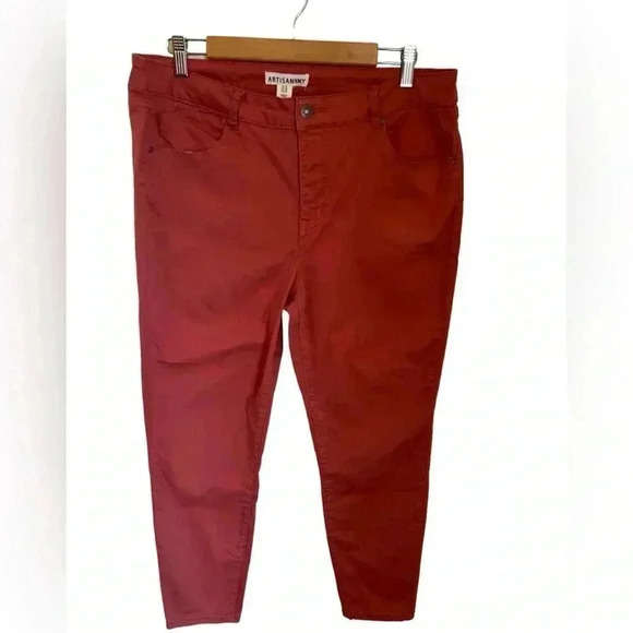 Artisan NY skinny coral colored pants, size 16 . - Picture 1 of 5